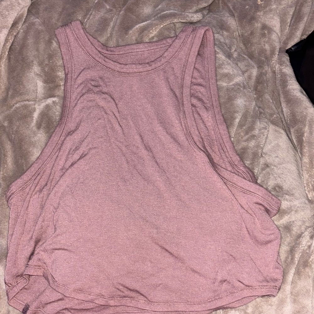 Elegant Mauve Sleeveless Tank Top